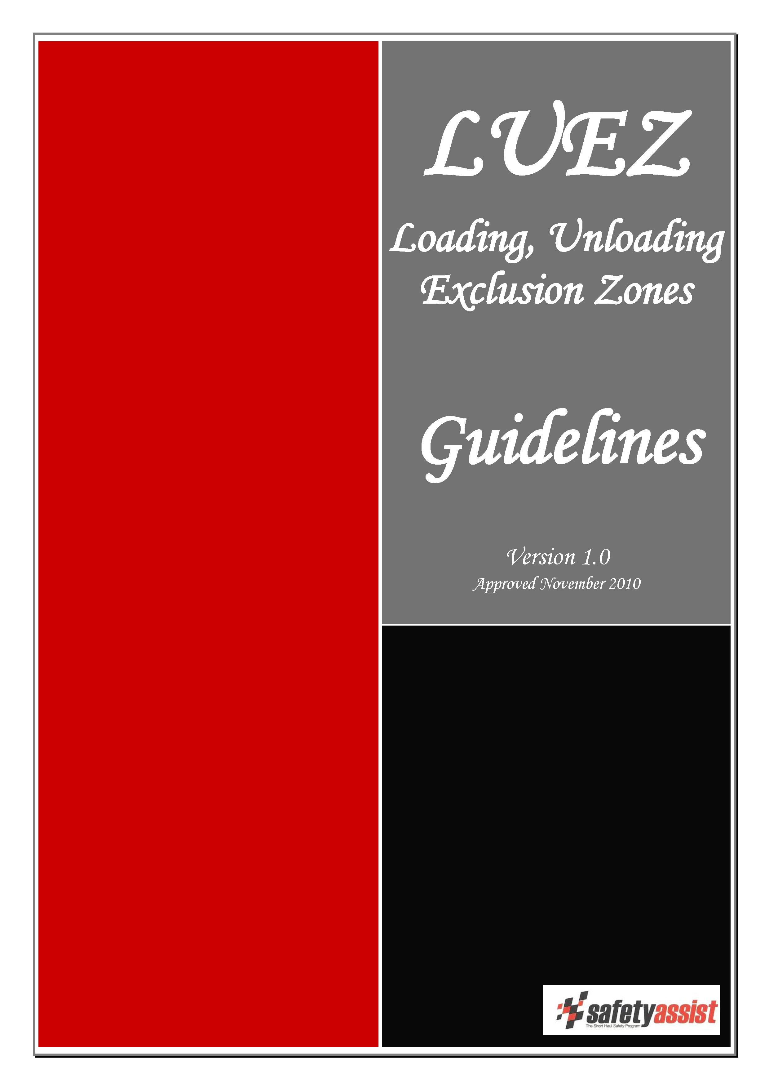 NRSPP Australia - Loading, unloading exclusion zone (LUEZ) guidelines